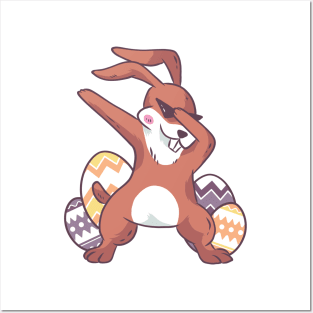 Dabbing Easter Bunny Posters and Art